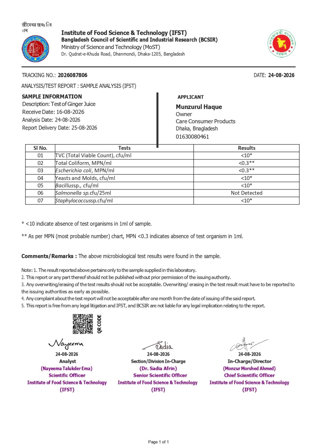 update BCSIR Report-1 Microiology_page-0001
